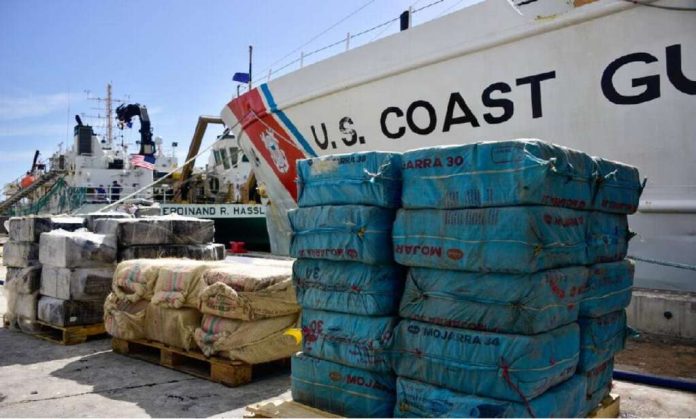 The United States Coast Guard says a crew of the Coast Guard Cutter Spencer offloaded in Port Everglades, Florida about 4,810 kilos of cocaine worth over US$160.3 million.